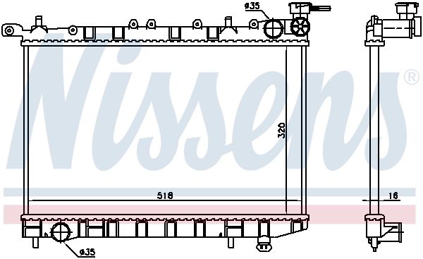 Nissens Radiateur 62974