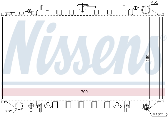 Radiateur Nissens 62977