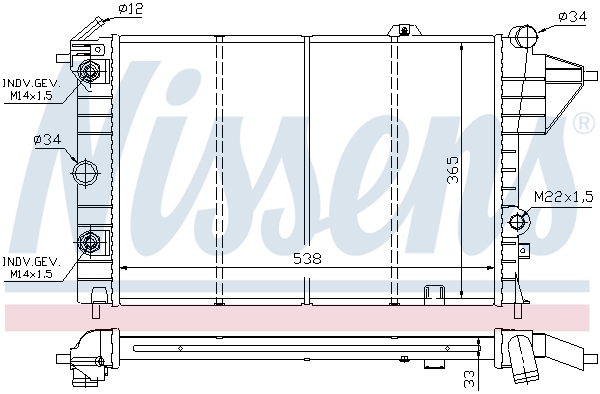Nissens Radiateur 630551