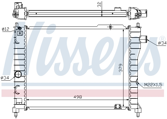 Radiateur Nissens 63062A