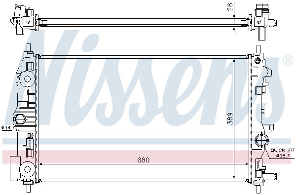 Radiateur Nissens 630722