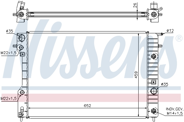 Nissens Radiateur 63072A