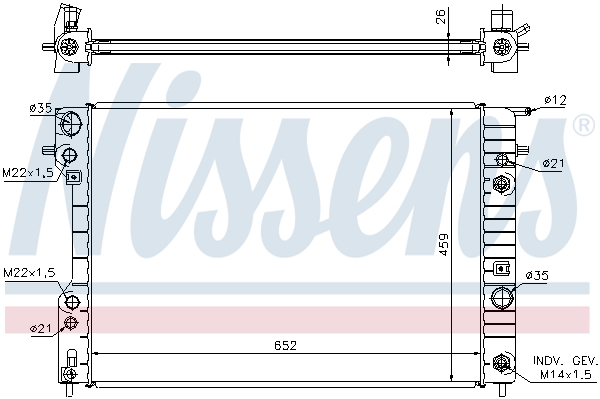 Nissens Radiateur 63073A