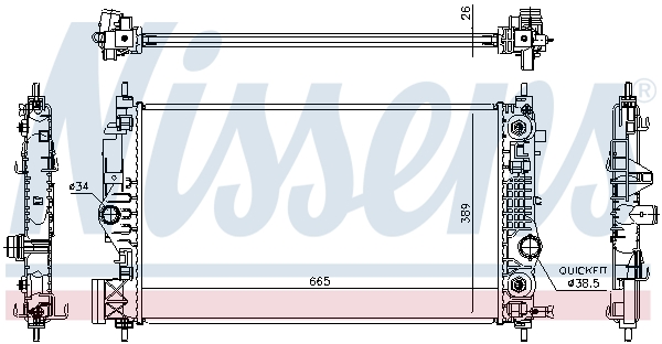 Nissens Radiateur 630762