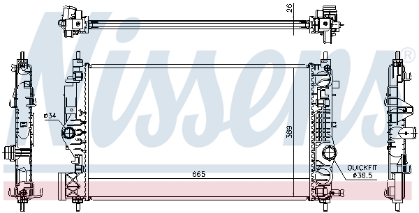 Radiateur Nissens 630764