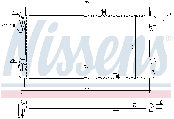 Nissens Radiateur 632381