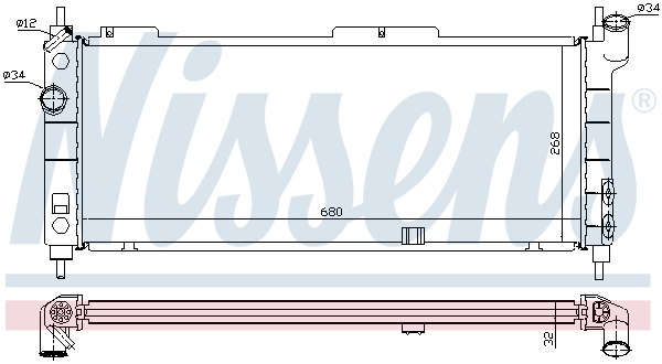 Nissens Radiateur 63254A