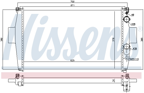 Nissens Radiateur 63328