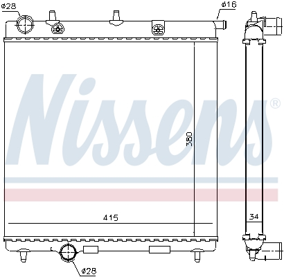 Nissens Radiateur 63505