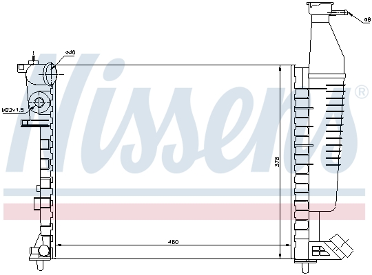 Radiateur Nissens 63546