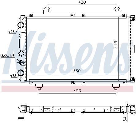 Nissens Radiateur 63558