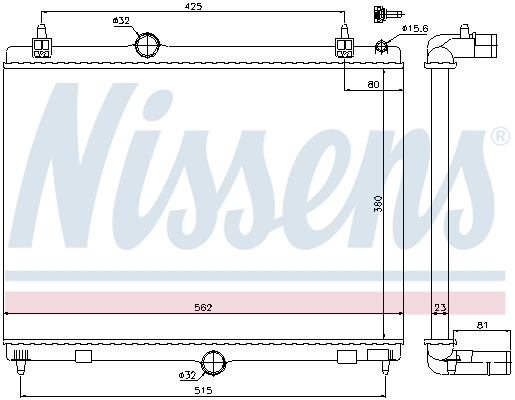 Radiateur Nissens 636008