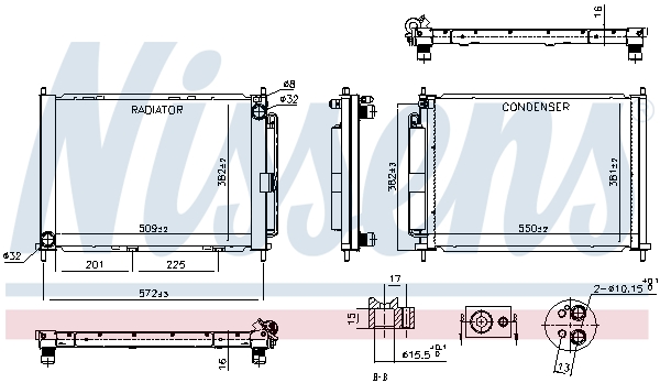 Nissens Koelmodule (radiateur+condensor) 637654