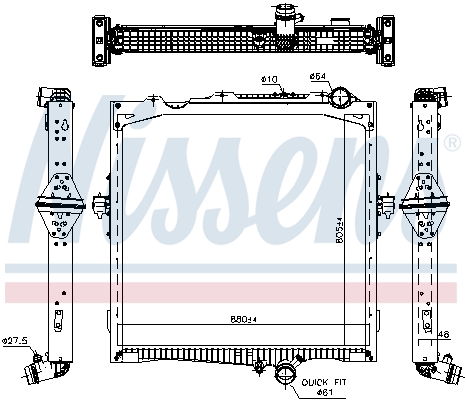 Radiateur Nissens 637877