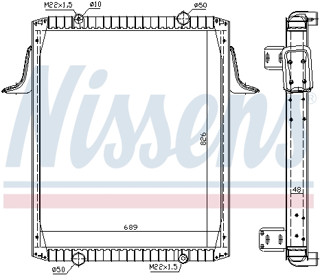 Radiateur Nissens 63822A