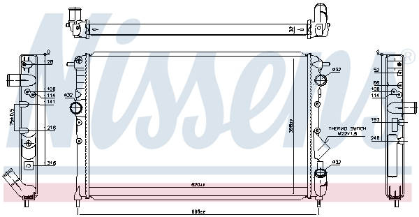 Radiateur Nissens 63873