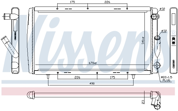 Nissens Radiateur 63911A