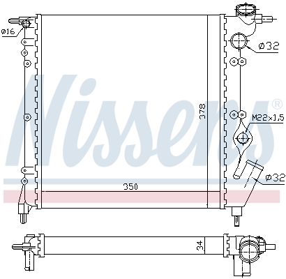 Nissens Radiateur 63928