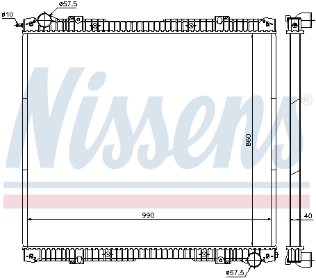 Radiateur Nissens 640670