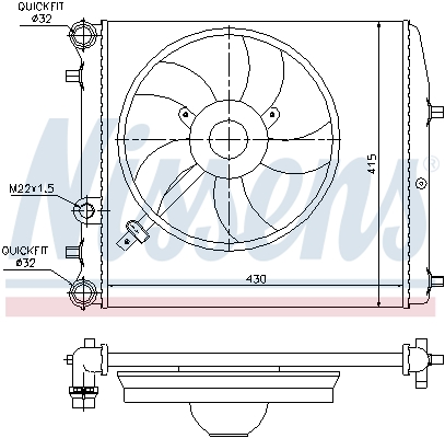 Nissens Radiateur 64103