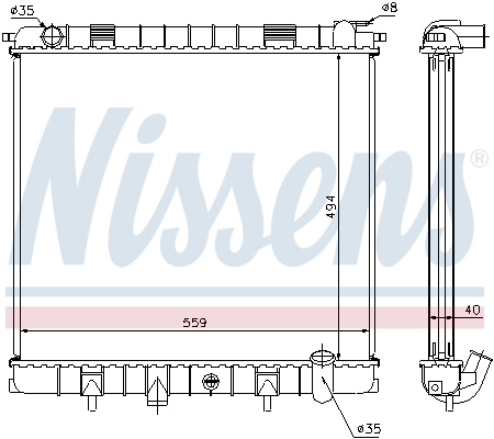 Nissens Radiateur 64302A