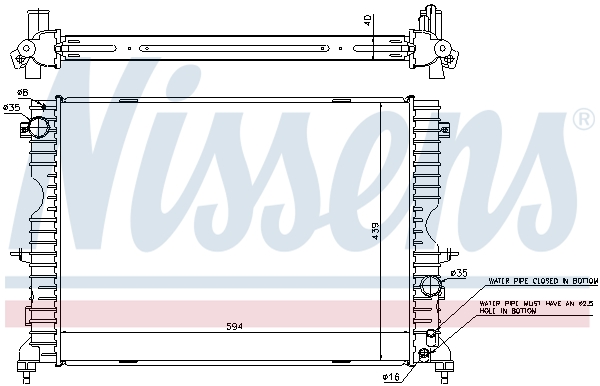 Nissens Radiateur 64312A