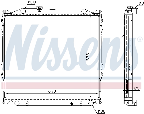 Nissens Radiateur 64636A