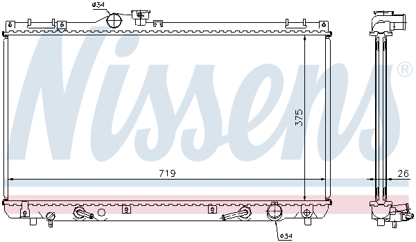 Nissens Radiateur 64653A