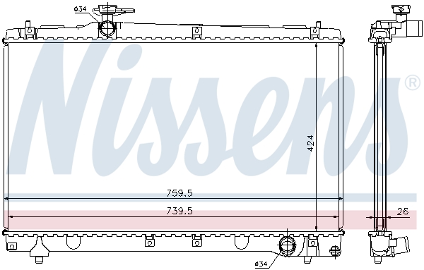 Nissens Radiateur 64670A