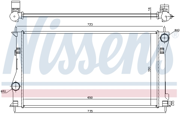Radiateur Nissens 646878