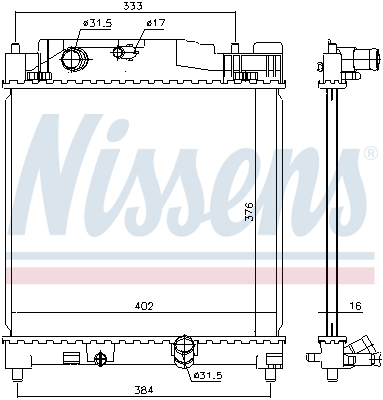 Radiateur Nissens 646915