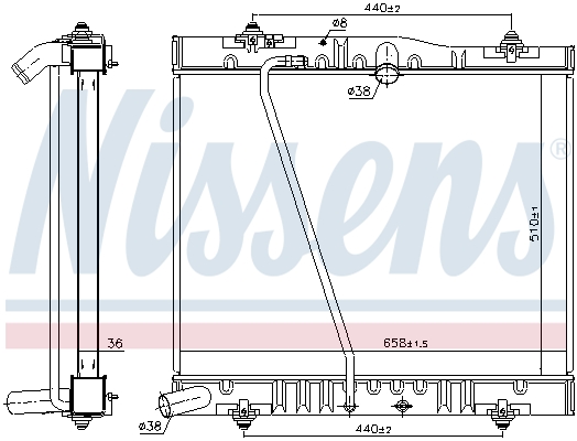 Radiateur Nissens 646916