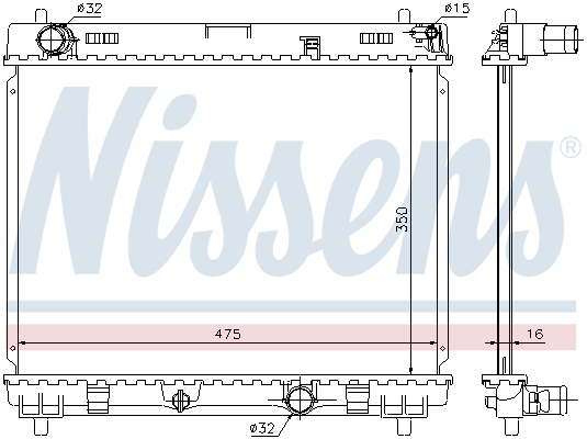 Radiateur Nissens 64697