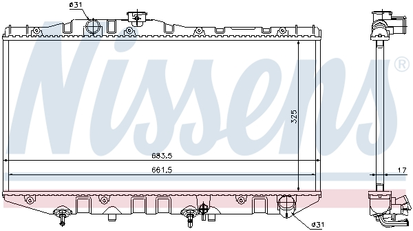 Radiateur Nissens 64735