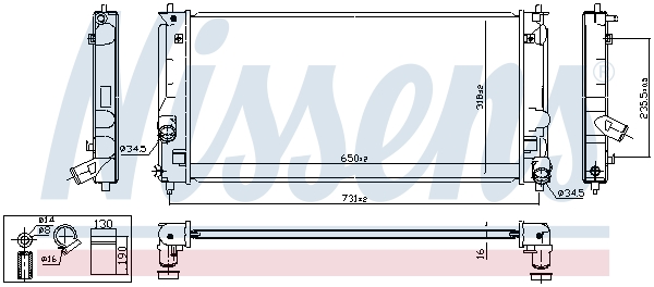 Nissens Radiateur 64822