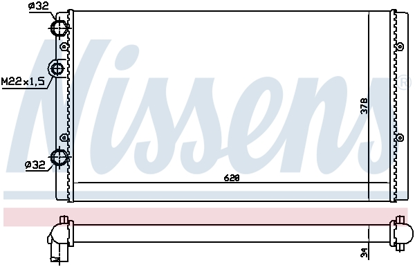 Radiateur Nissens 65233A