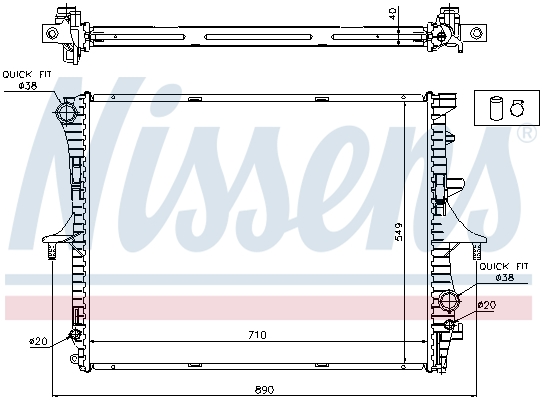 Nissens Radiateur 65275A