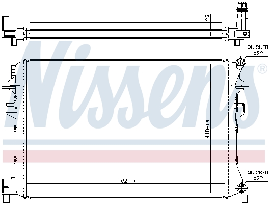Nissens Interkoeler 65328