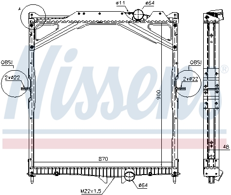 Radiateur Nissens 65469