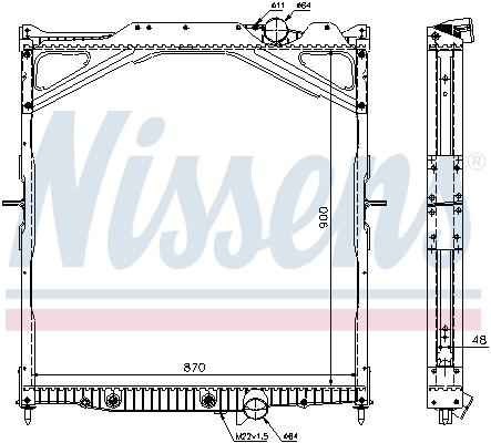 Radiateur Nissens 65472A