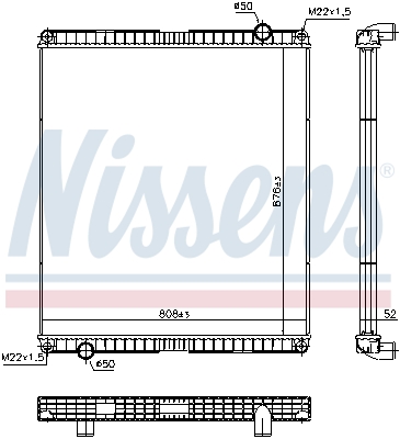 Radiateur Nissens 65483