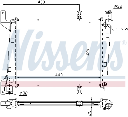 Nissens Radiateur 65561A