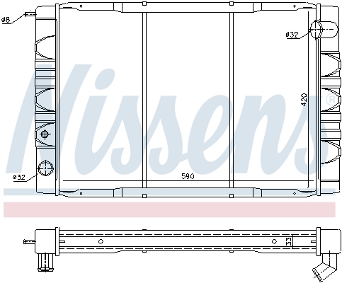 Radiateur Nissens 65610