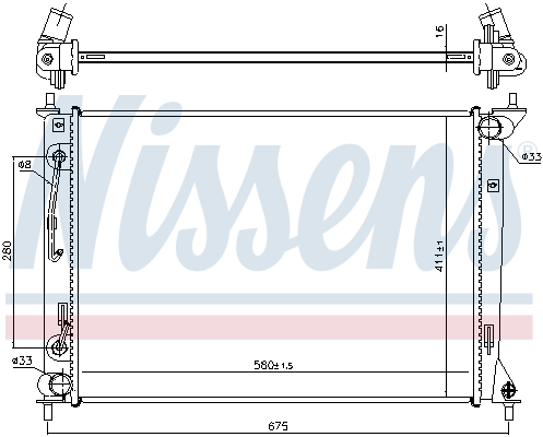 Radiateur Nissens 666202