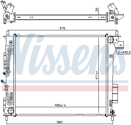 Radiateur Nissens 666205