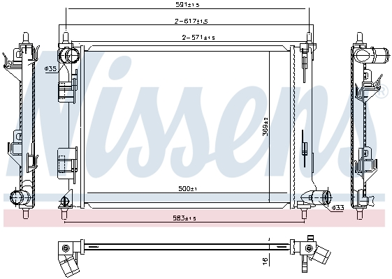 Nissens Radiateur 666213
