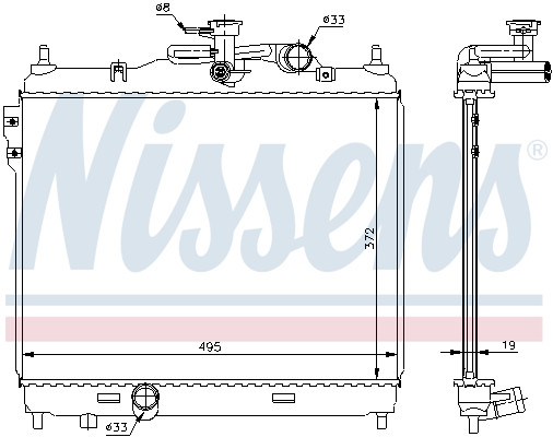 Nissens Radiateur 67048