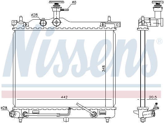 Nissens Radiateur 67098