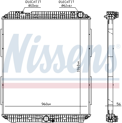 Radiateur Nissens 671760