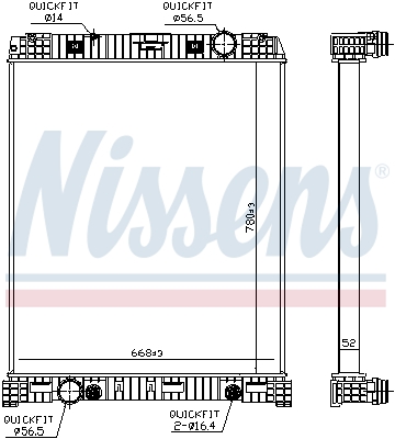 Radiateur Nissens 67179